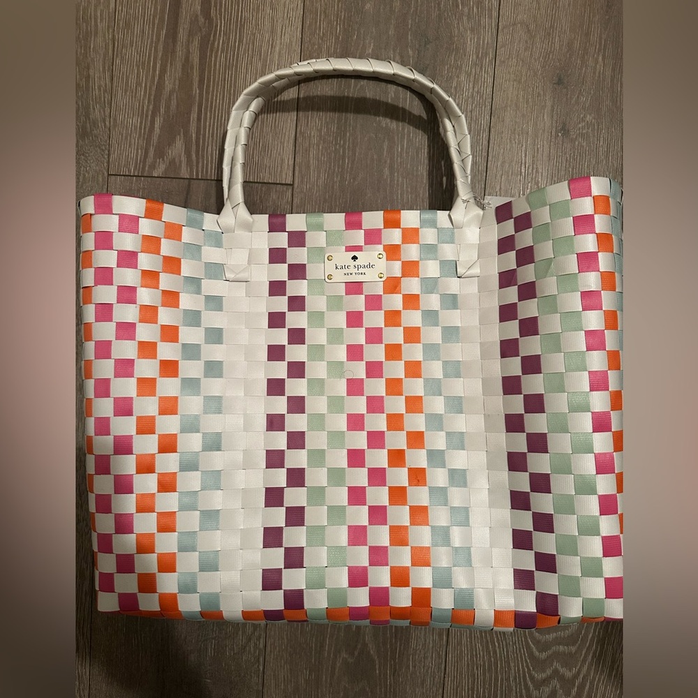 Kate Spade Colorful Checkered Tote